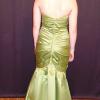 Catherine | custom green satin grad dress