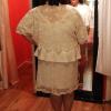 Saloumeh - back view
Custom lace wedding bolero